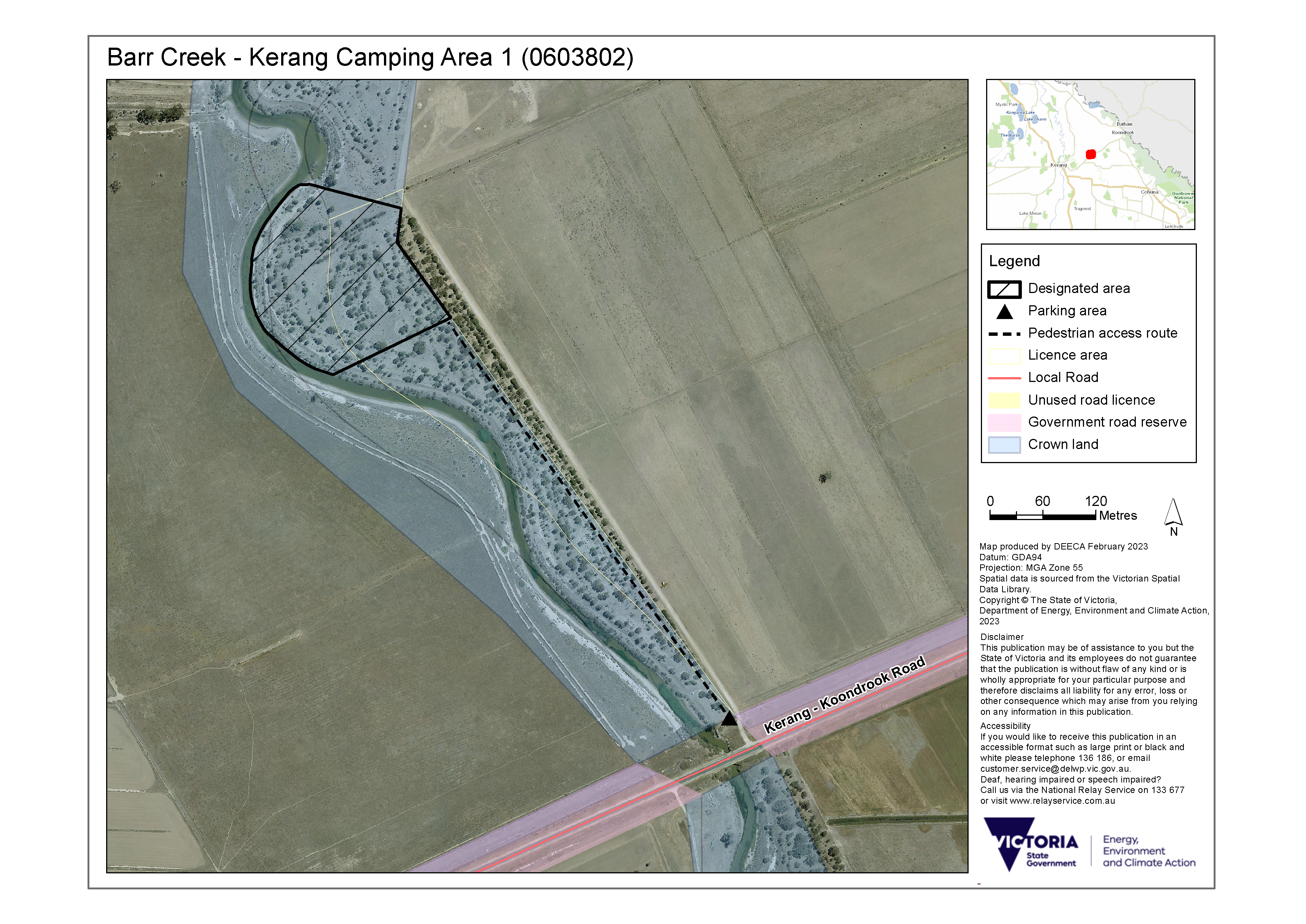 Barr Creek - Kerang camping area 1