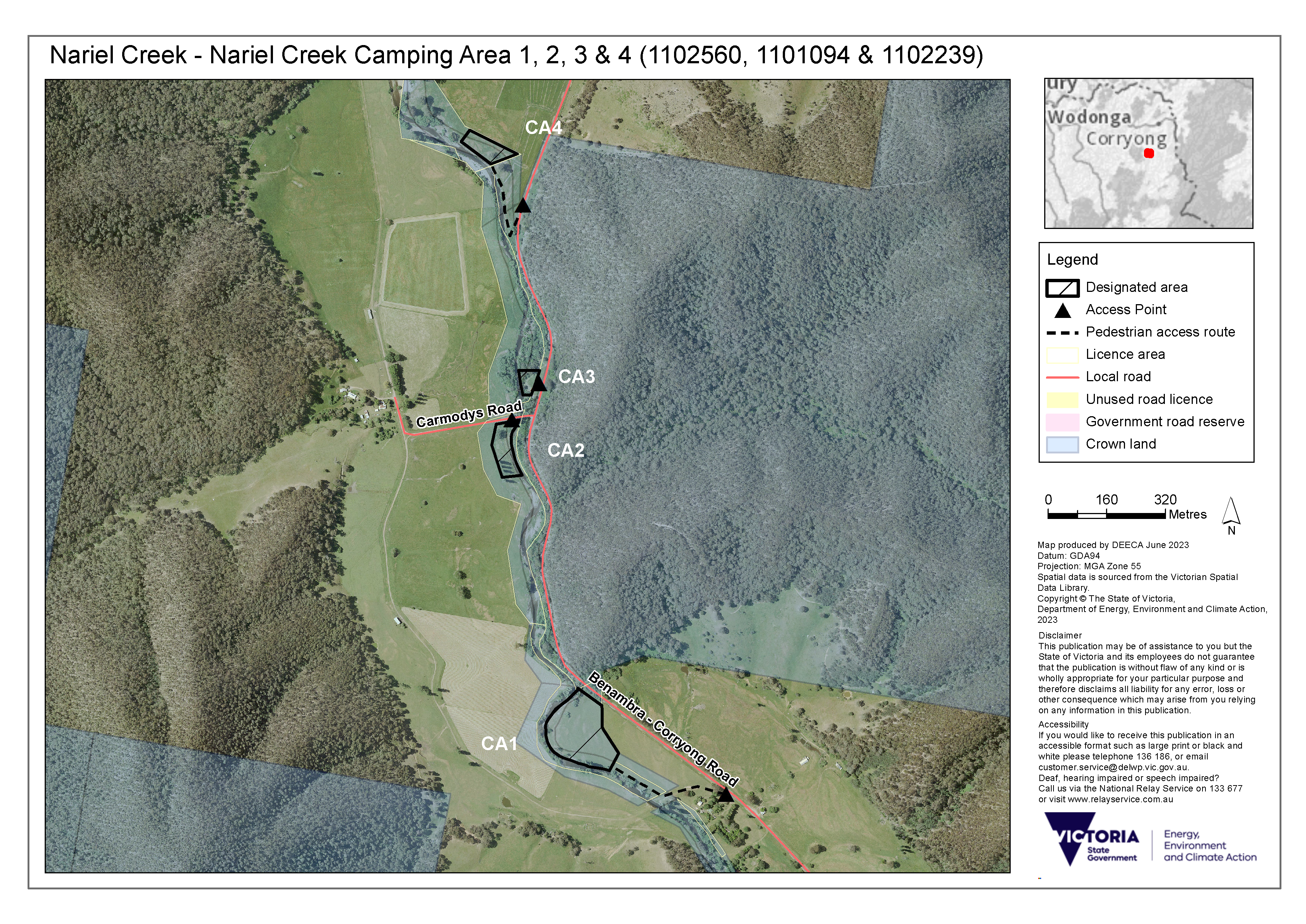 Nariel Creek 1, 2, 3 and 4